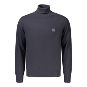 Blue Cotton Men's Sweater
