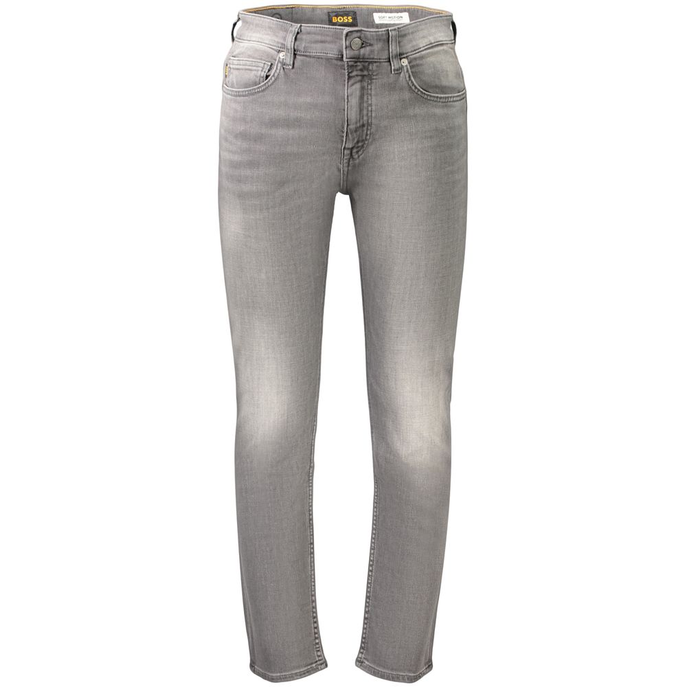 Hugo Boss - Grey Cotton Men’s Jeans