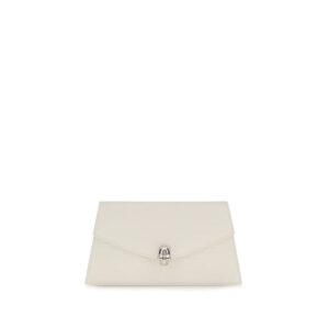 White Calf Leather Bos Taurus Clutch Bag