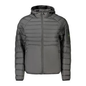 Black Polyester Men's Jacket