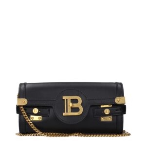 Black Leather Clutch Bag