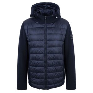 Blue Polyester Men Jacket
