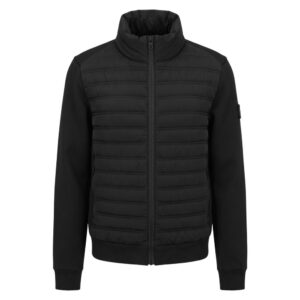Black Polyester Men Jacket