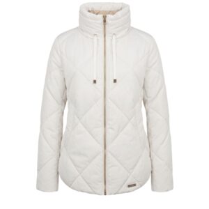 White Polyester Women Jacket