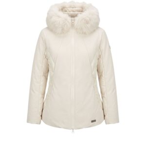 White Nylon Women Jacket