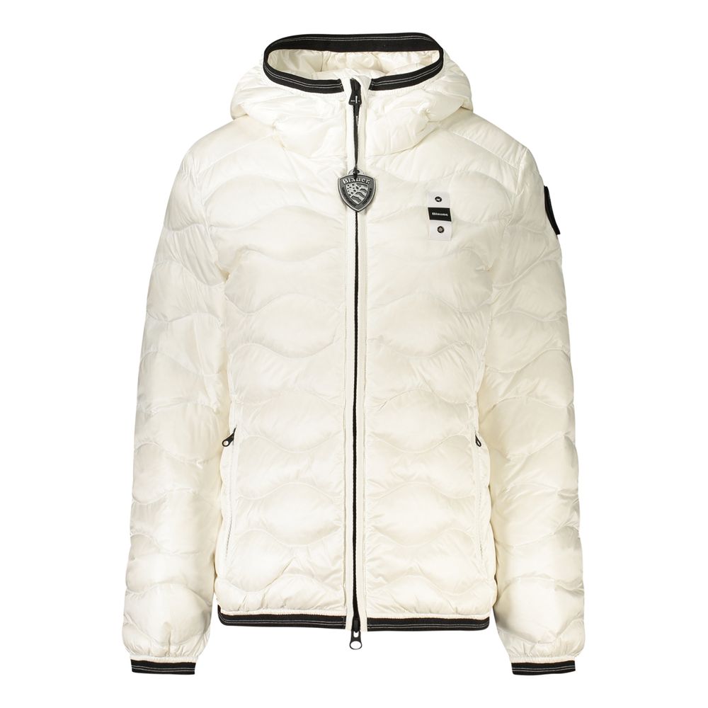 Blauer - White Polyamide Women’s Jacket with Hood