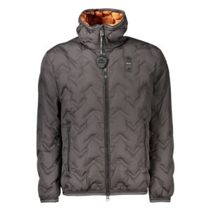 Black Polyester Men's Jacket