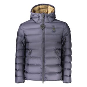 Blue Polyamide Men's Jacket
